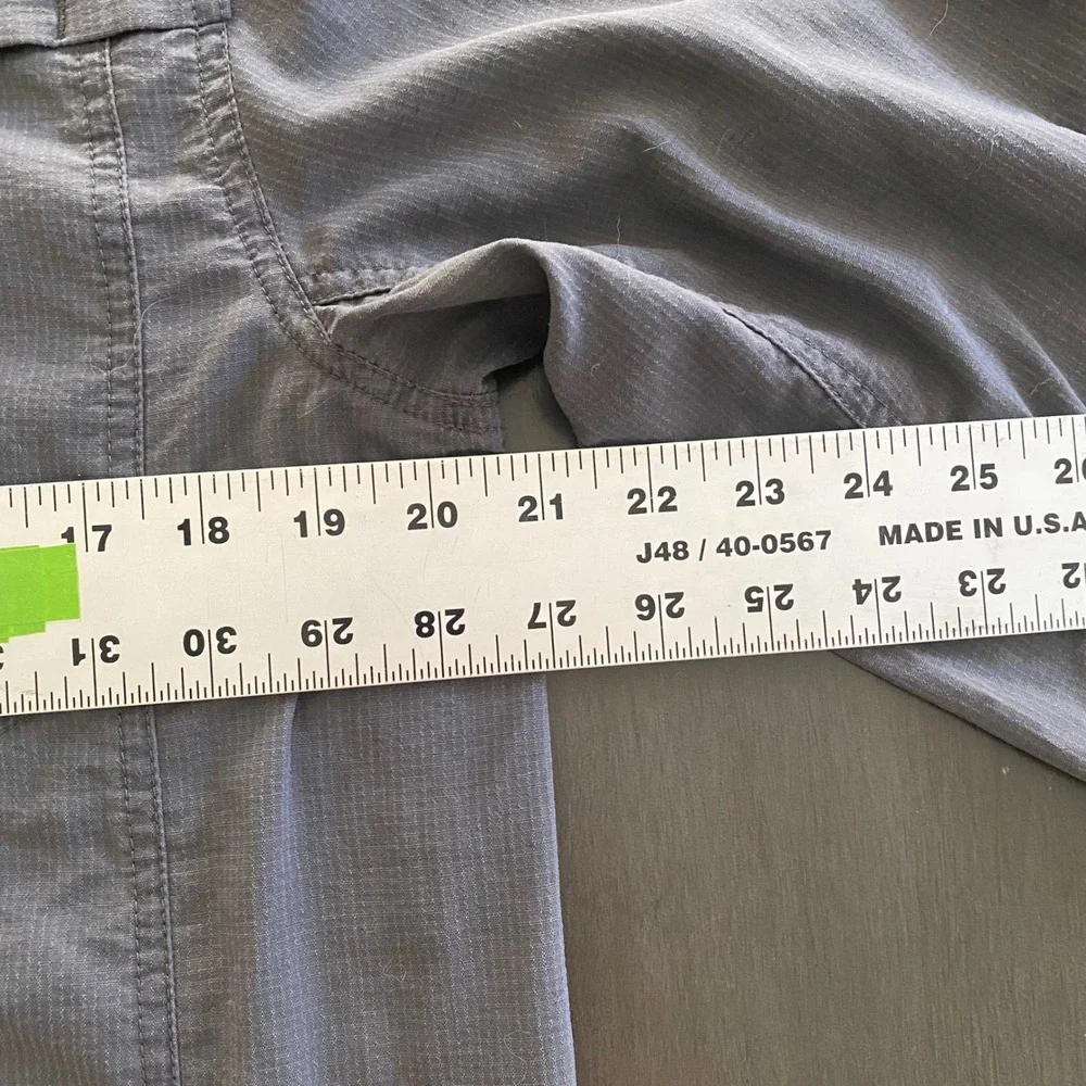 The North Face A5 Series Mens Medium Gray Nylon Ripstop Hiking Shirt AH5N